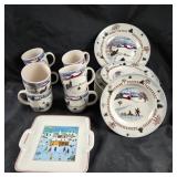 Royal Season Dinnerware With Winter Scene