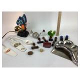 Butterfly Lamp, H&K Tunstall ceramic pie server, S