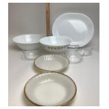 Pyrex Bowls, Fire King Plates, Corelle Servers