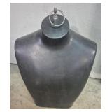 Molded Chest Male Manequin With Silver Ring At