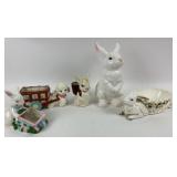 Vintage Rabbit Bunny, Lamb Figurine Collection