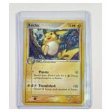 Pokemon vintage holographic Raichu card