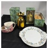 Royal Albert Brigadoon Plate, W&P Design Pineapple