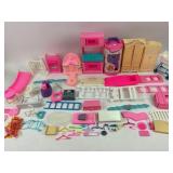 Barbie Accessories, Wardrobe, Kitchen Set