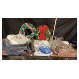 Cobalt Blue Pie Dish, Coca Cola Glass, Wreaths