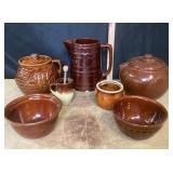 Brown Stoneware Pottery: Hull, McCoy, Watt