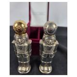 Godinger Silverplate Nutcracker Salt Shakers