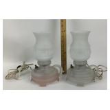Frosted Glass Electric Table Lamps