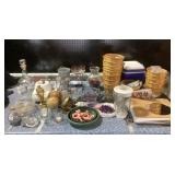 Household Items, Glassware, Baskets, Decor Items,