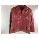 Wilsons Leather Red Jacket Size Large