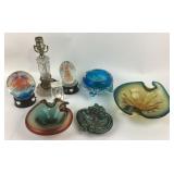 Art Glass Bowls, LED Globe Lights, Lamp Base