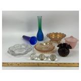Glassware Including Ruby, Indiana Glass, Jeannette