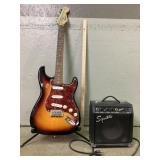 Fender Squier Strat Guitar & SP 10 Amp