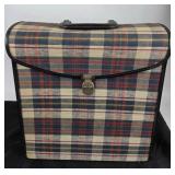 Columbia Records Plaid Record Carrying Case