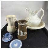 Wedgwood Jasperware, Union Products Pitcher, Ceram