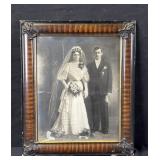 Framed antique wedding Photo
