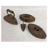 Cast Iron Sad Irons With Handles