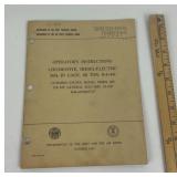 Operator's Instructions Locomotive Manual 1959