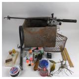 Fishing Rod, Daiwa Reel, Lures, Tackles, Wooden Bo