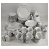 Crown Empire China Dinnerware with Gold Trim