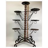 Spanish Gothic Revival Wrought Iron Plant Stand