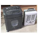 Paper shredder, space heater