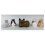 Cat Figurine Collection Porcleain, Bells, Etc.