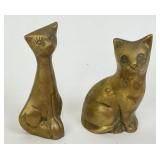 Brass Cat Figures