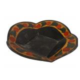 Antique Pennsylvania tole painted tin fruit bowl,