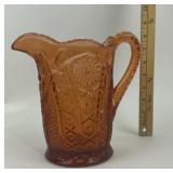 Tiara Exclusive Dark Peach Glass Pitcher