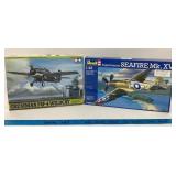 Tamiya Grumman F4F-4 Wildcat, Revell Seafire Mk XV
