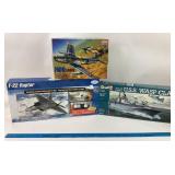 Model Kits F-86F-30 Sabre, F-22 Raptor, USS Wasp