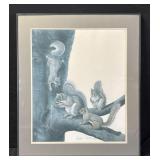 Gray Squirrel Framed Art Print Ray Harm