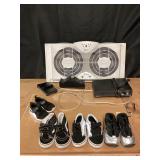 Holmes Twin Window Fan, Sanyo DVD Player, Toddler