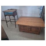 Wood Side Table (19 in. X 13 in. X 32 in.) & Wood