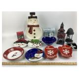 Christmas-Themed Plates, Bowls, Decoratives