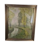 Framed Landscape Print By O Jernberg