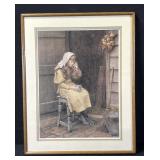 Framed art print 'Blowing Bubbles'