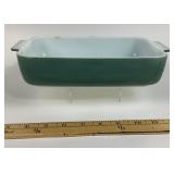 Pyrex Green Baking Dish, Opal Interior