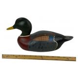 Hand-Painted Mallard Duck Wooden Decoy