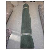 Area Rug 5 x 8 Wide Green With Binding