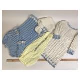 Girls' Crochet Dresses Knitted Bottoms