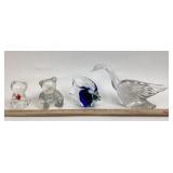 Jonal Lead Crystal Bear, Art Glass Animals: Cat, F