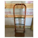Orange Metal Hand Truck With Two Wheels