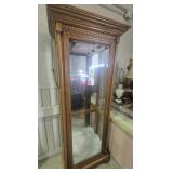 Curio Cabinet Lighted With 5 Glass Shelves & Side
