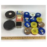 Processed Color Movie Film Reels, Metal Canisters,