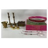 Indiana Glass Diamond Point Ruby Band 3pc Salad