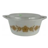 Pyrex Butterfly Gold Mixing Bowl With Lid