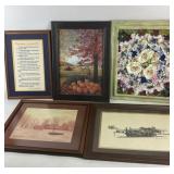 Framed Artworks By Bruce Summerfield, Glynda Tarle