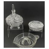Crystal Glass Art Candy Dish, Trinket Dish, &